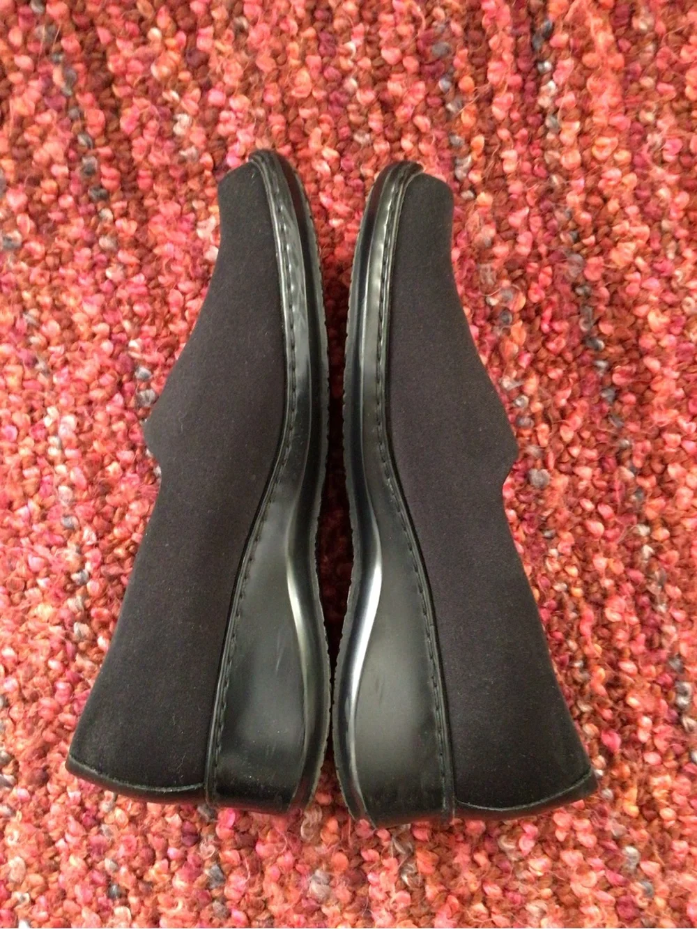 Naturalizer Black Fabric Slip-on Wedge - 8.5W